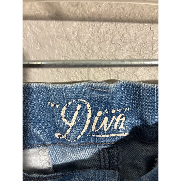 Old Navy Jeans Womens Size 16 Regular The Diva Wide-Leg Light Wash Denim Braided - Picture 2 of 13